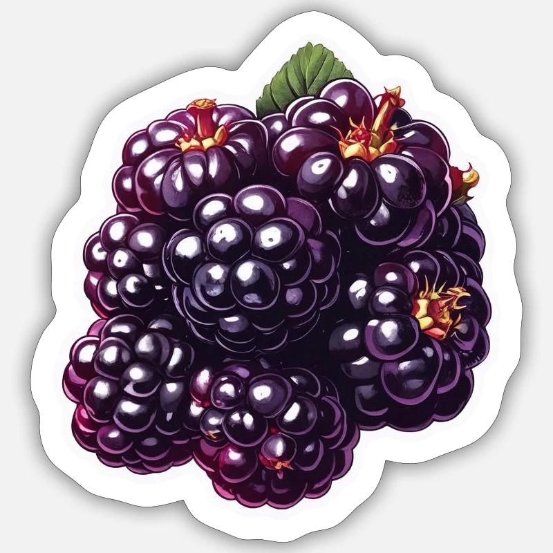 brombeeren Sticker Größe S (10 x 10 cm)
