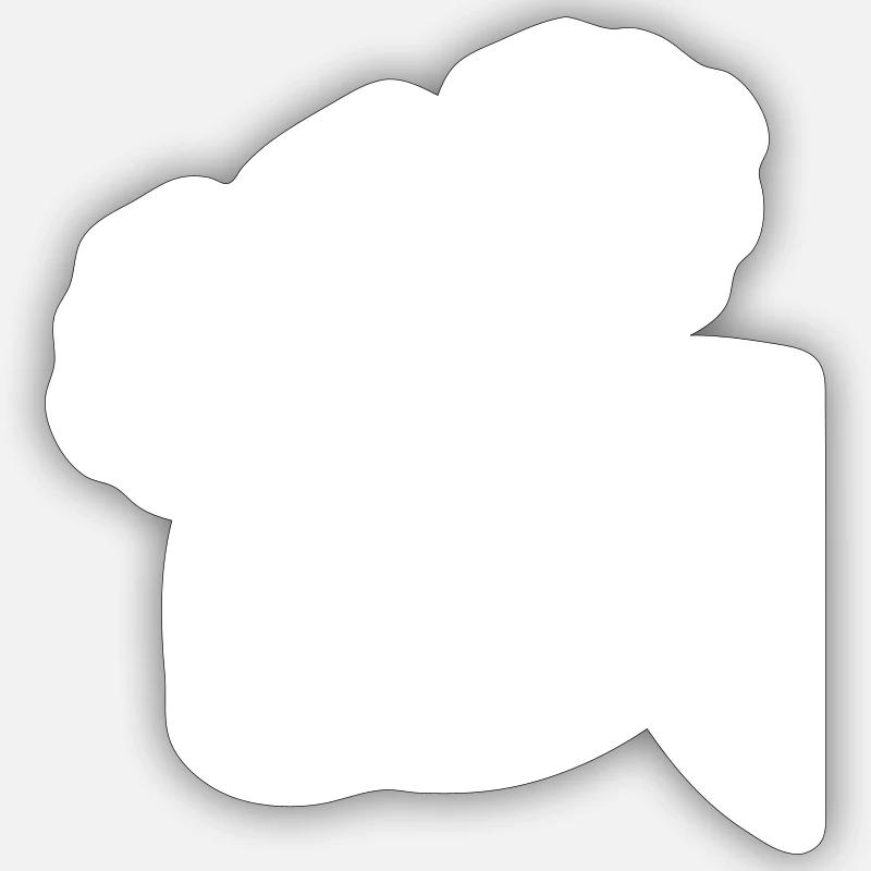 Biceps Muscles Dumbbell - Sticker size S (10 x 10 cm) - white matte