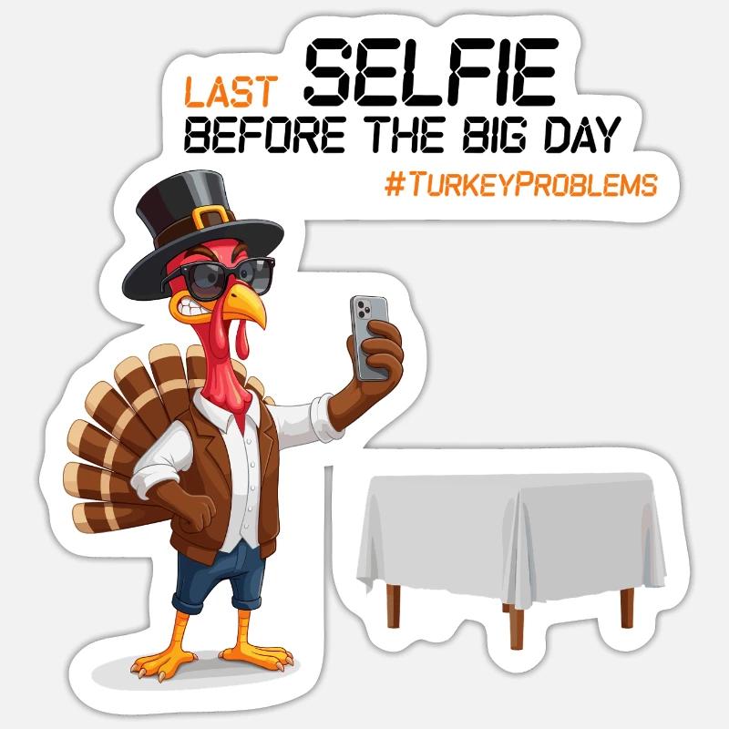 Turkey Problems - Sticker size S (10 x 10 cm) - white matte