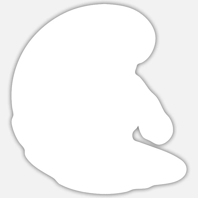 Surfer Wave Surfing - Sticker size S (10 x 10 cm) - white matte