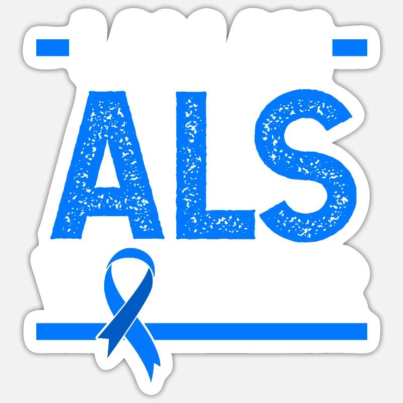Maladie nerveuse SLA Sticker taille S (10 x 10 cm)
