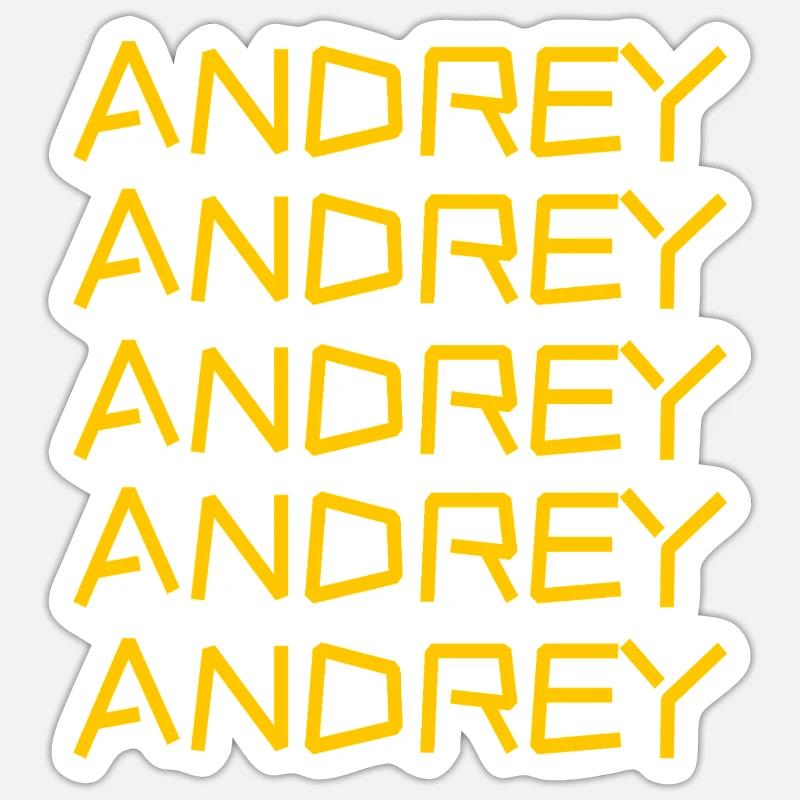Gift for Andrey - Sticker size S (10 x 10 cm) - white matte