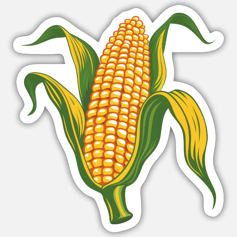 Corn Sticker size S (10 x 10 cm)