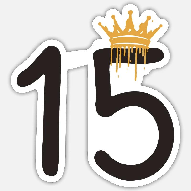 15 - Sticker size S (10 x 10 cm) - white matte