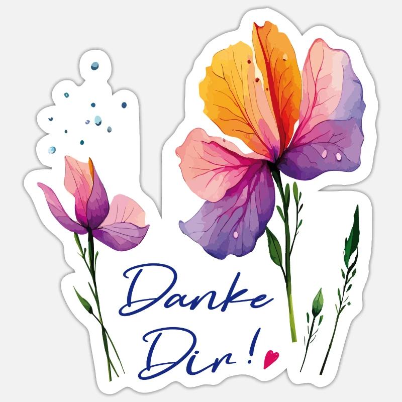  Danke Dir Sticker Größe S (10 x 10 cm)