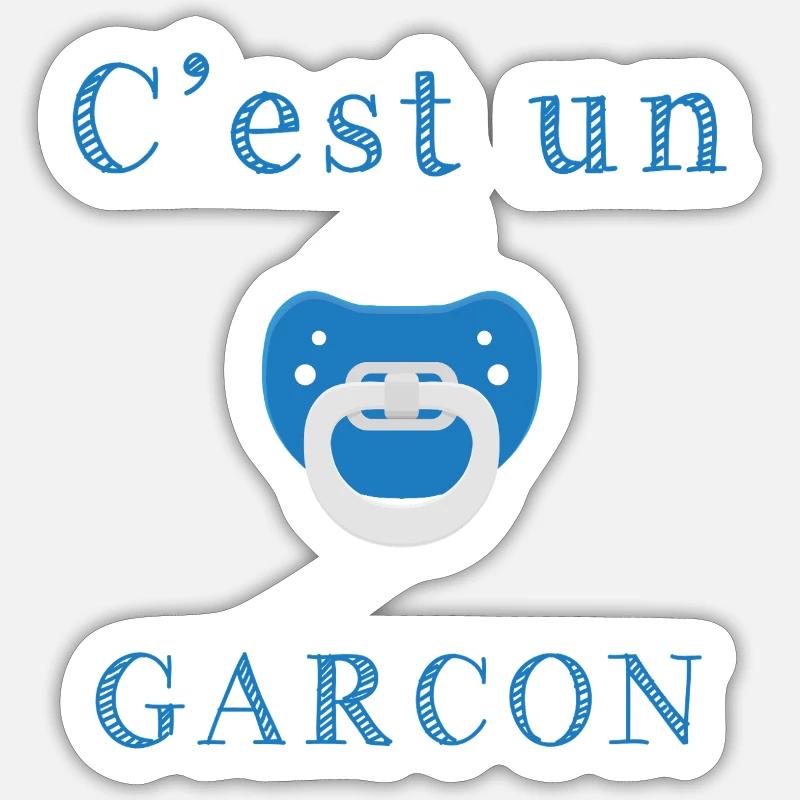 Geburt Es ist ein Junge Sticker Größe S (10 x 10 cm)