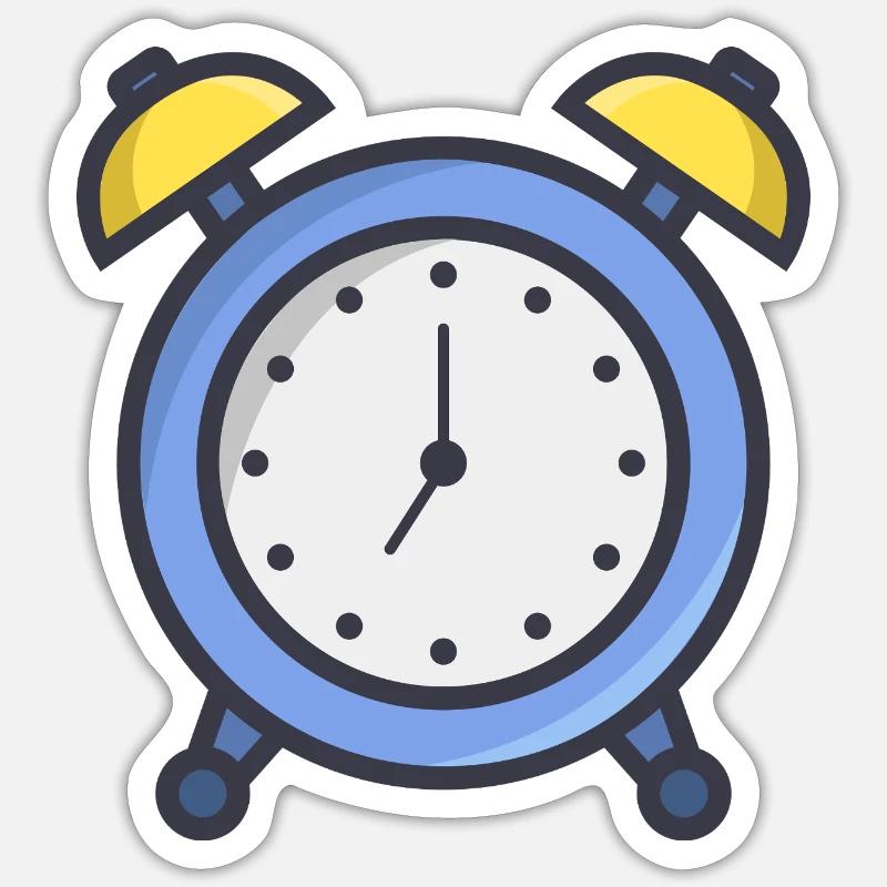Wecker Sticker Größe S (10 x 10 cm)