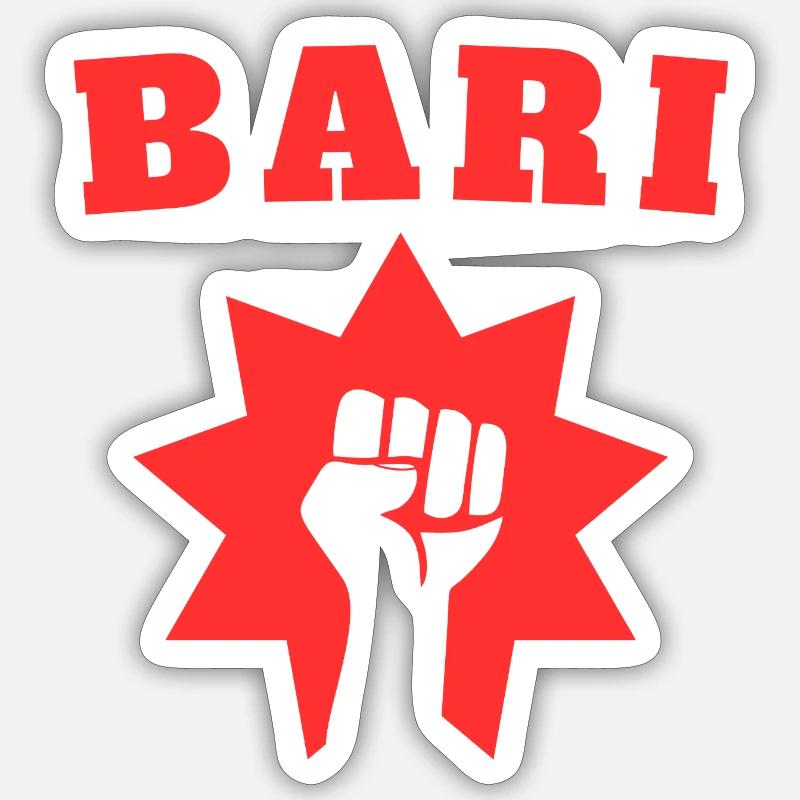 Bari - Sticker size S (10 x 10 cm) - white matte