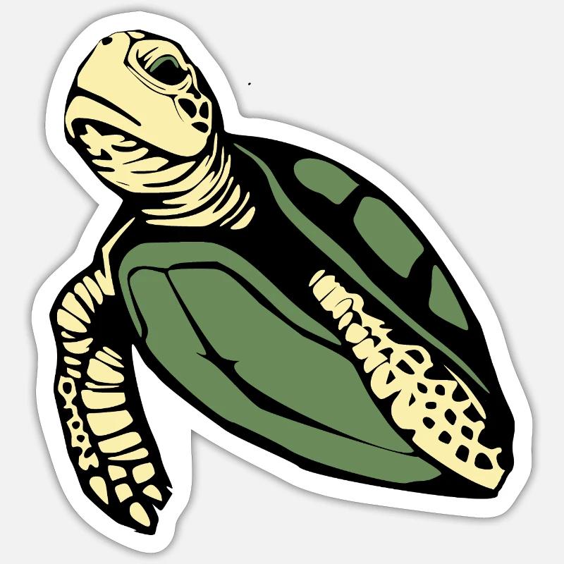 Turtle Turtles - Sticker size S (10 x 10 cm) - white matte