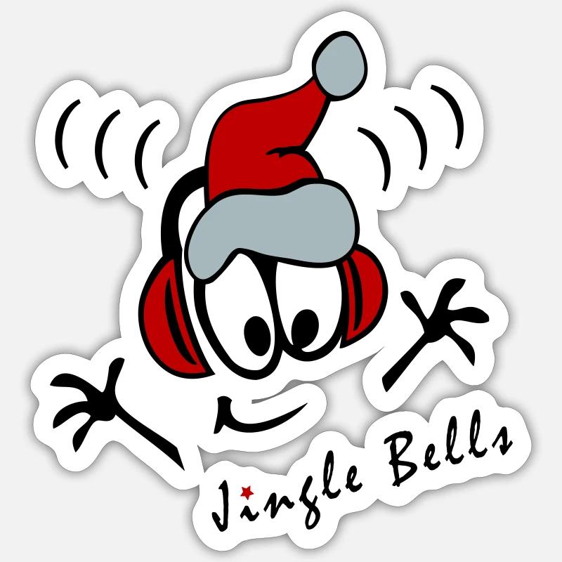 Weihnachtslied DJ Sticker Größe S (10 x 10 cm)