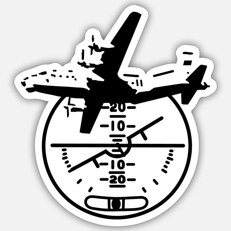 L’An-12 - Sticker taille S (10 x 10 cm) - blanc mat