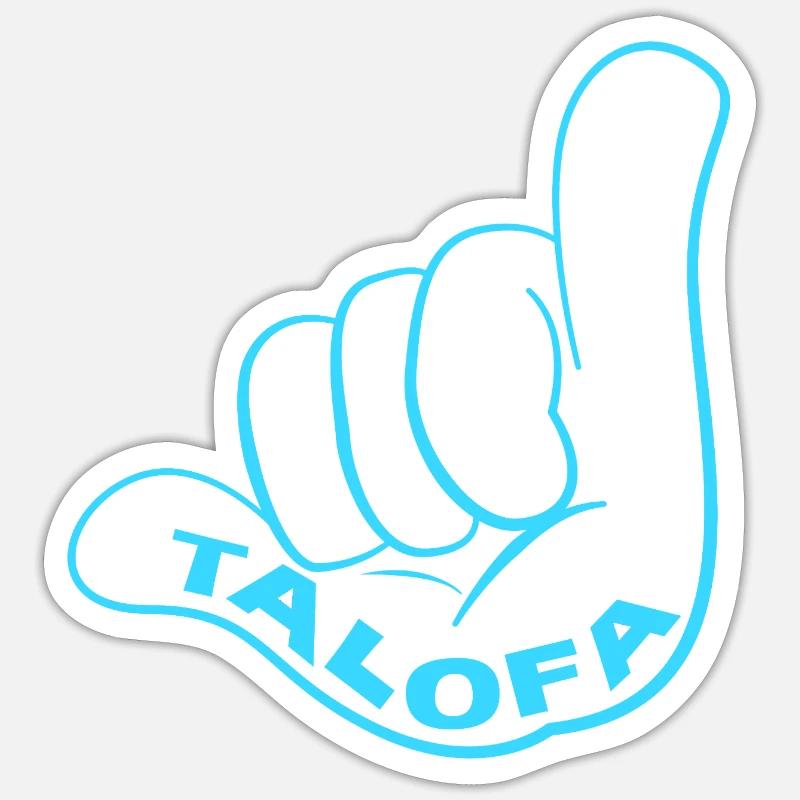 Samoa - Sticker taille S (10 x 10 cm) - blanc mat