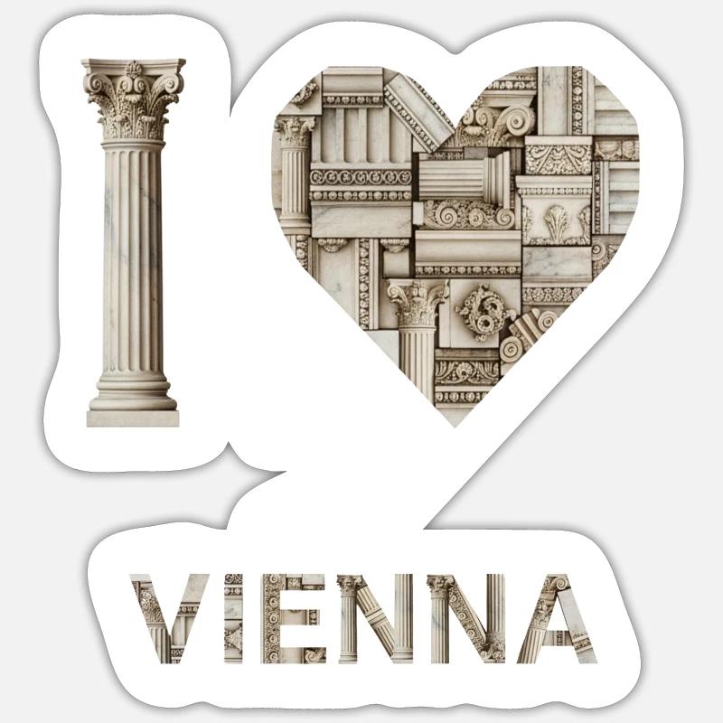 Vienna – Monumental Architecture Sticker size S (10 x 10 cm)
