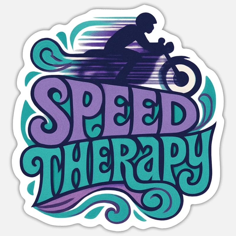 Speed Therapy - Motorcycle Sticker size S (10 x 10 cm)