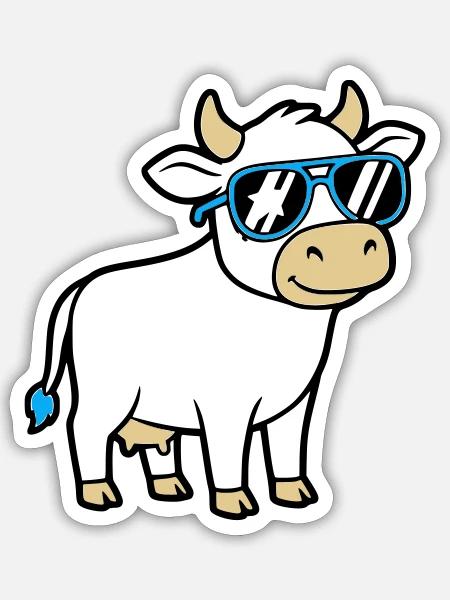  - Sticker size S (10 x 10 cm) - white matte