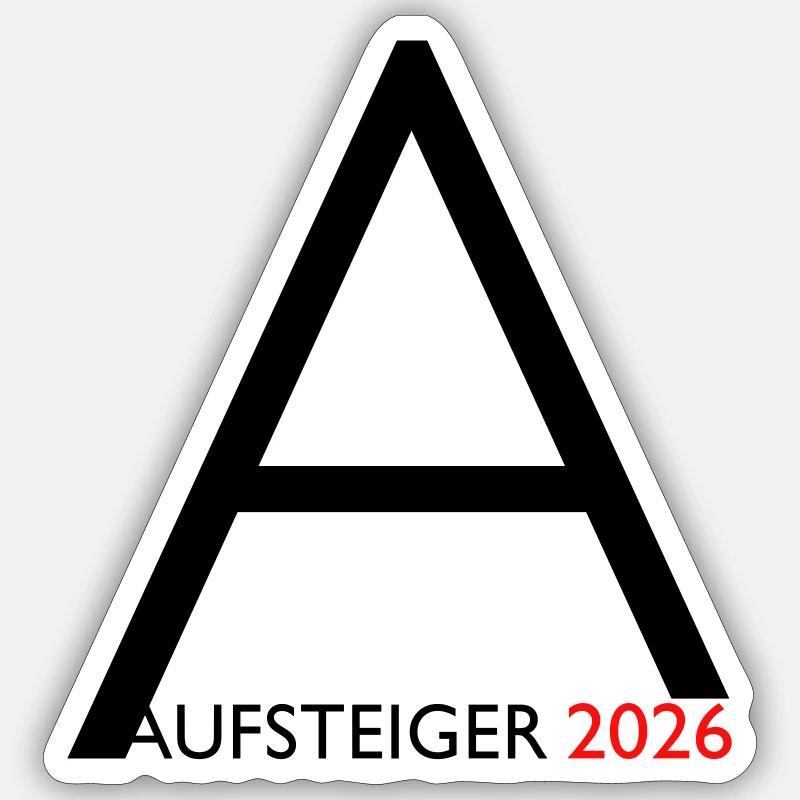 Aufsteiger 2026 Aufstieg Sticker Größe S (10 x 10 cm)