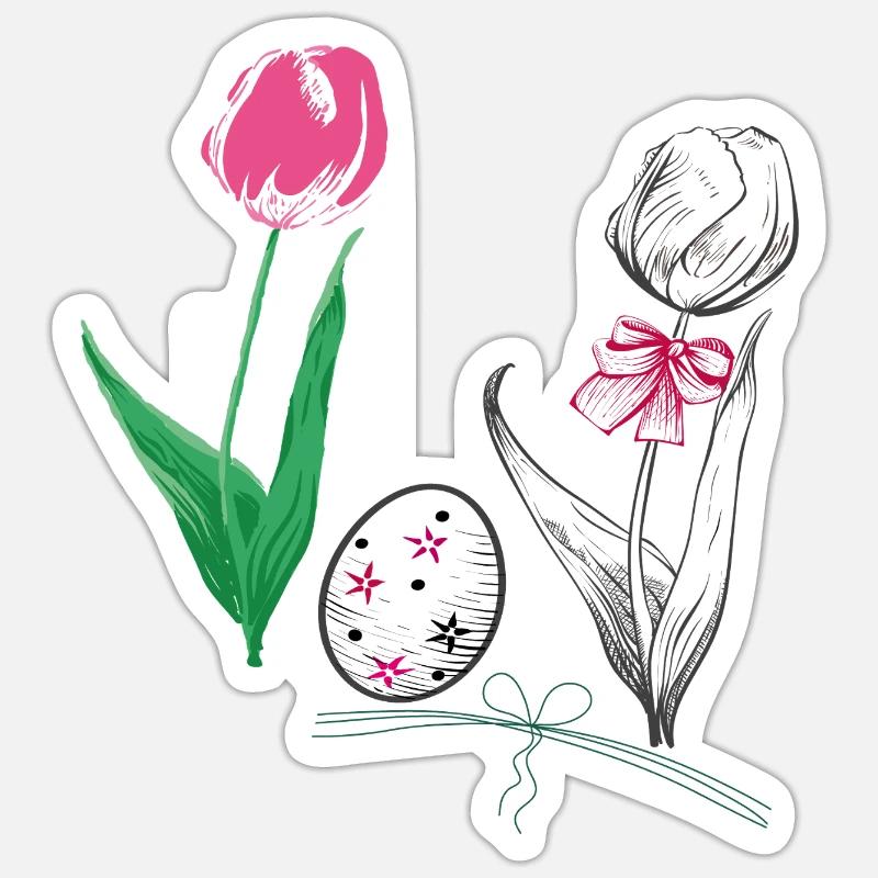  Ostern Sticker Größe S (10 x 10 cm)