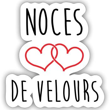 Velvet Wedding 29 Years - Sticker size S (10 x 10 cm) - white matte - Front