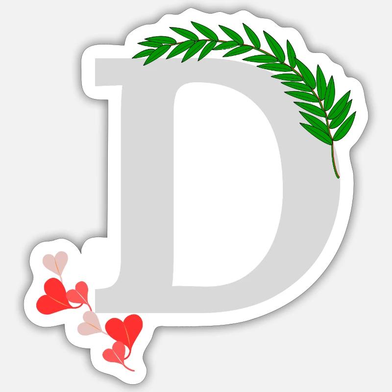 D - Sticker taille S (10 x 10 cm) - blanc mat