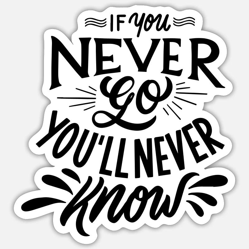 phrase - Sticker taille S (10 x 10 cm) - blanc mat