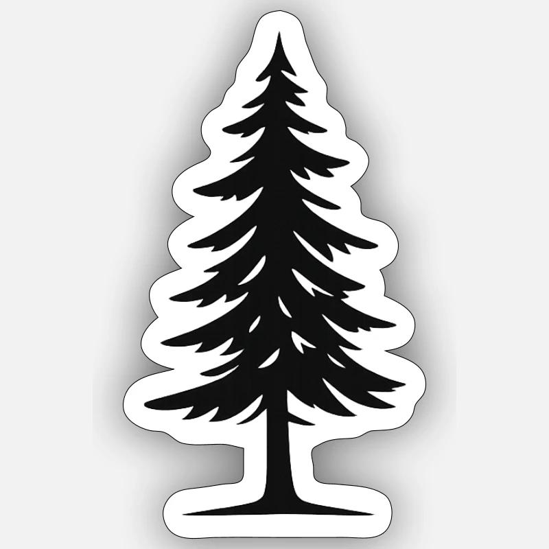 épicéa Sticker taille S (10 x 10 cm)