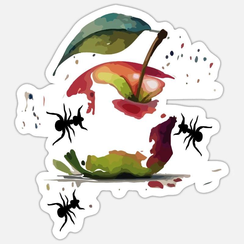 Apple - Sticker size S (10 x 10 cm) - white matte