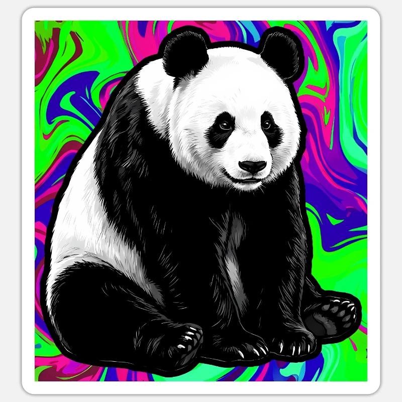 panda Sticker size S (10 x 10 cm)