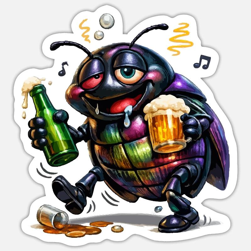Drunk Tor - Sticker size S (10 x 10 cm) - white matte