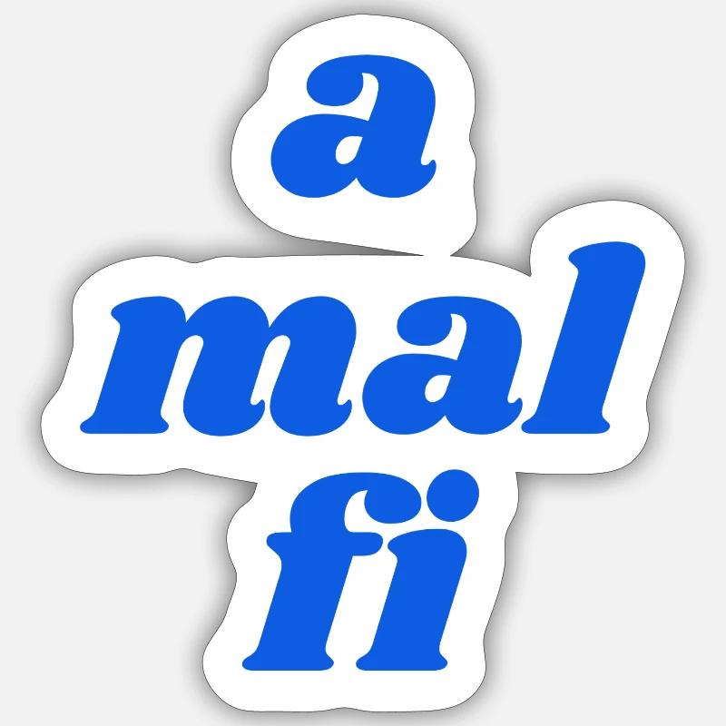 a mal fi - Sticker Größe S (10 x 10 cm) - Mattweiß