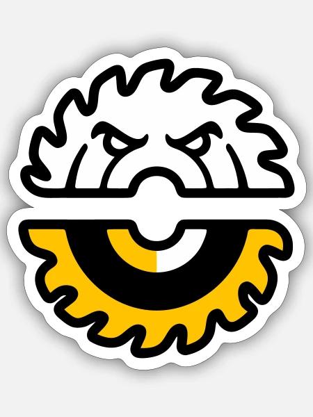  - Sticker size S (10 x 10 cm) - white matte