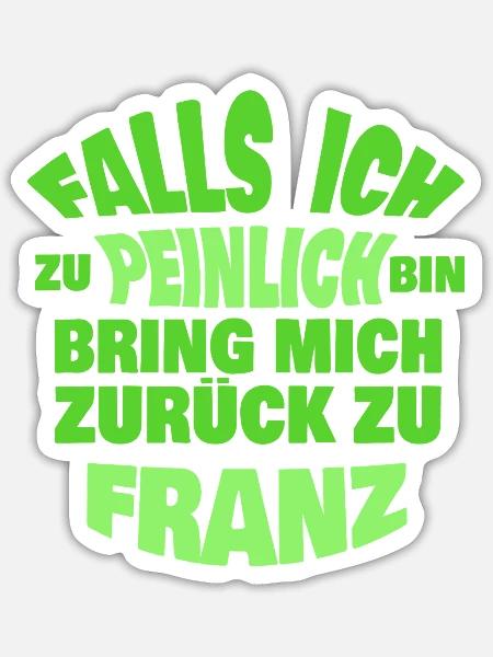 JGA Franz - Sticker Größe S (10 x 10 cm) - Mattweiß