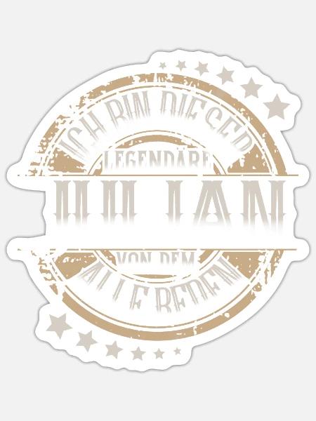 Julian - Sticker Größe S (10 x 10 cm) - Mattweiß