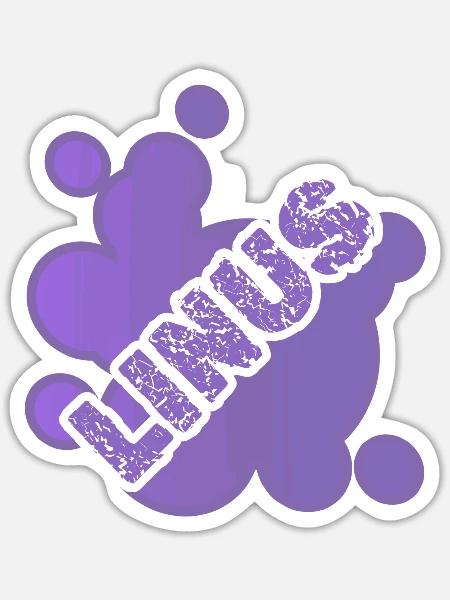 Tier Linus - Sticker Größe S (10 x 10 cm) - Mattweiß