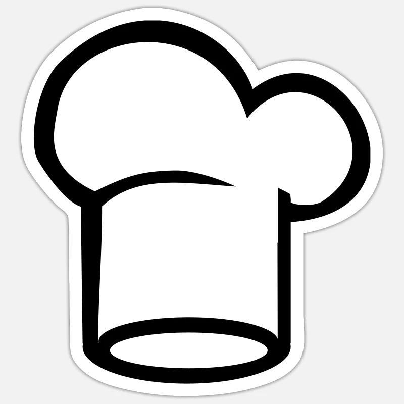 Cuisinier Sticker taille S (10 x 10 cm)