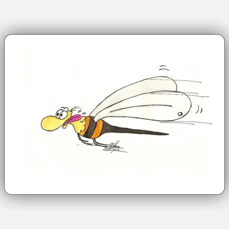 Guêpe rapide Sticker taille S (10 x 10 cm)