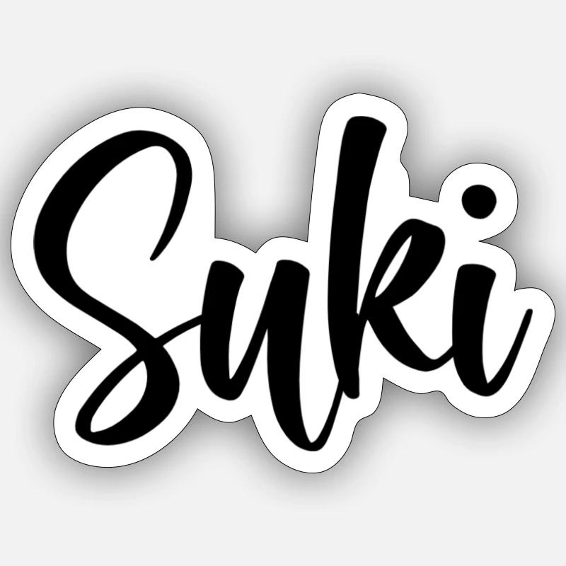 First name Suki Sticker size S (10 x 10 cm)