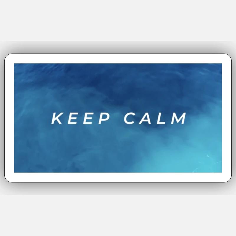Keep calm Sticker taille S (10 x 10 cm)