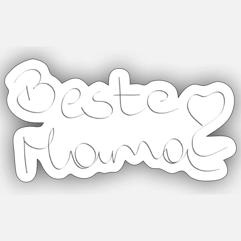 Beste Mama Sticker Größe S (10 x 10 cm)