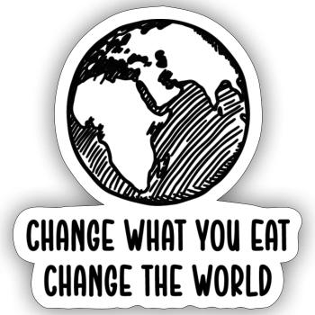 Vegan Plant Based Gesundheit Heilung Detox - Sticker Größe S (10 x 10 cm) - Mattweiß - Vorne
