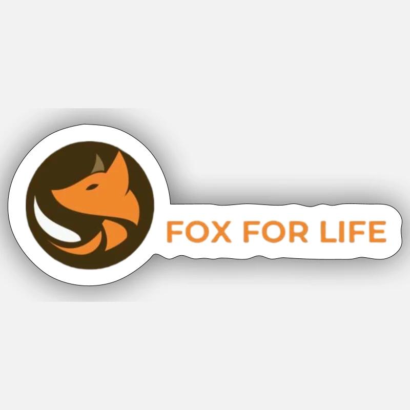 Fuchs fürs Leben Sticker Größe S (10 x 10 cm)