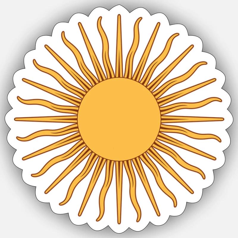 Sun Sticker size S (10 x 10 cm)