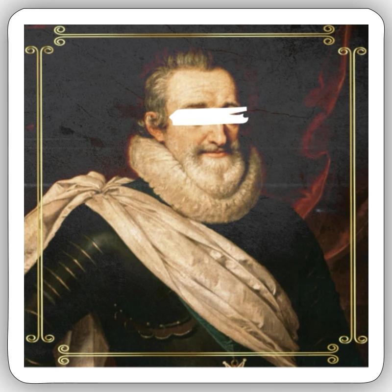 englisch Henry 4 Sticker Größe S (10 x 10 cm)
