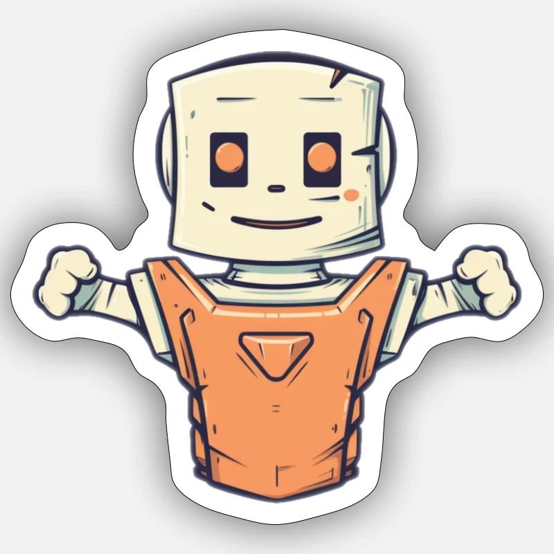 Papierman Sticker size S (10 x 10 cm)