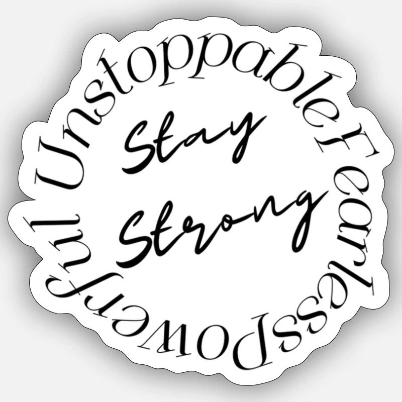 Unstoppable Sticker Größe S (10 x 10 cm)