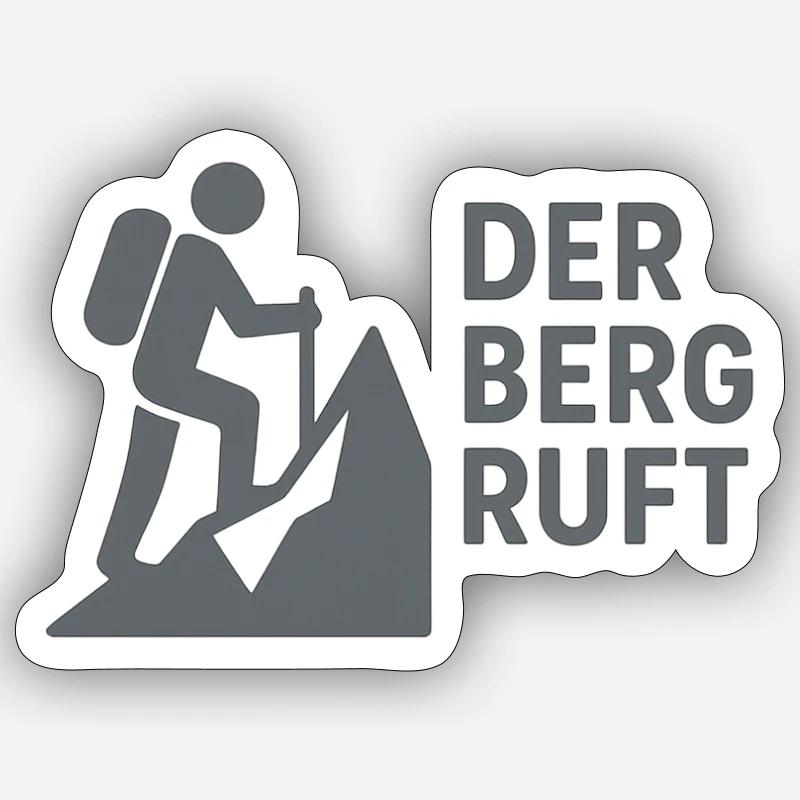 Der Berg ruft Sticker Größe S (10 x 10 cm)