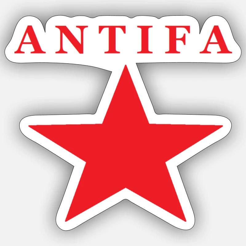 Antifa - Sticker Größe S (10 x 10 cm) - Mattweiß