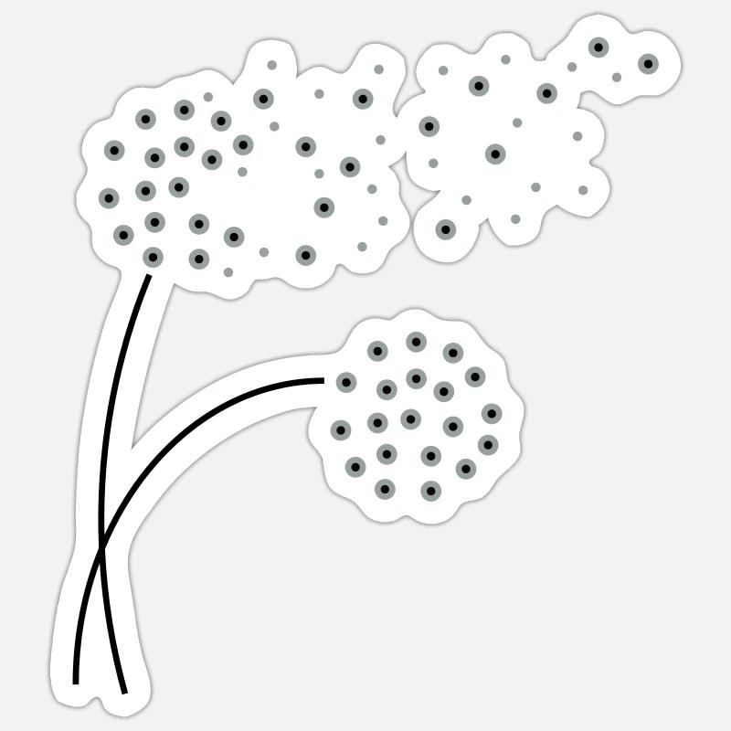 pusteblume - Sticker Größe S (10 x 10 cm) - Mattweiß