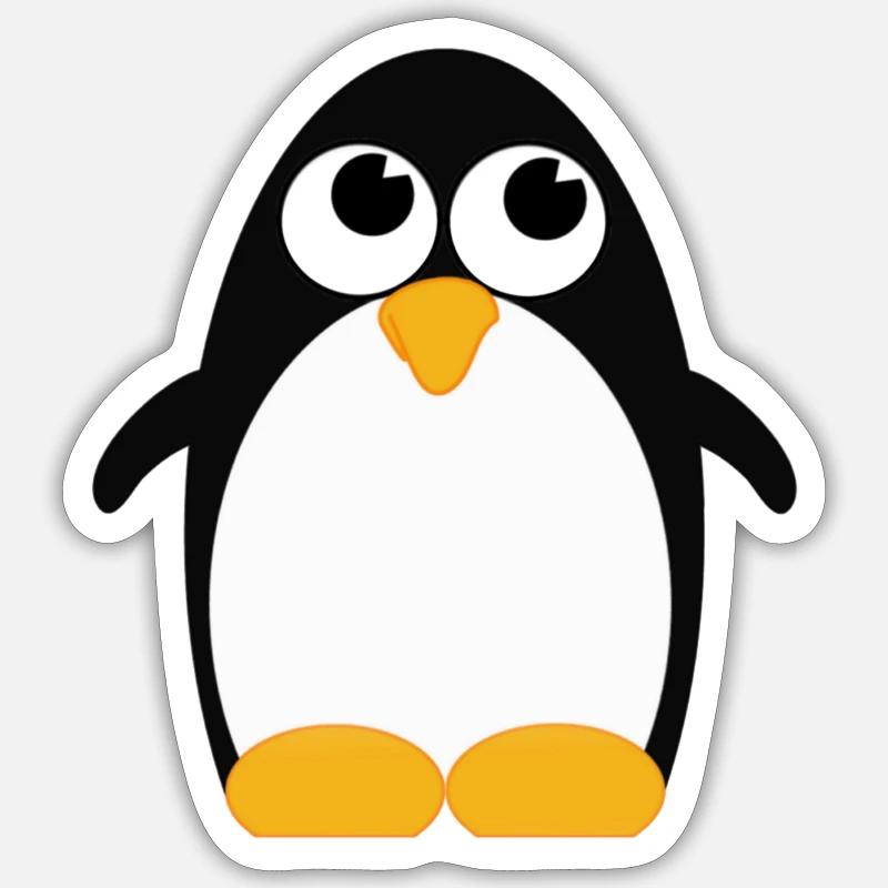 Pinguin (penguin) 01 Sticker Größe S (10 x 10 cm)