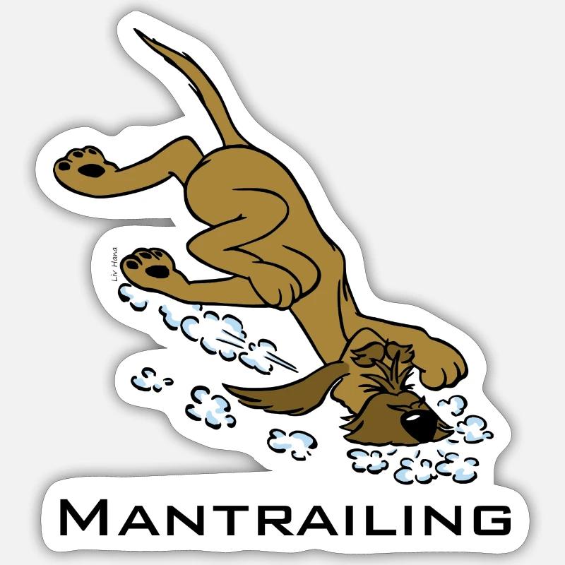 Mantrailing Sticker Größe S (10 x 10 cm)