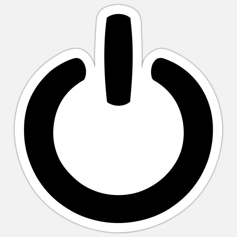 Symbole de puissance Sticker taille S (10 x 10 cm)